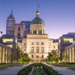 Indiana State Capitol Building in Indianapolis