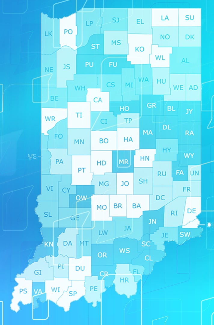 Data depository map crop